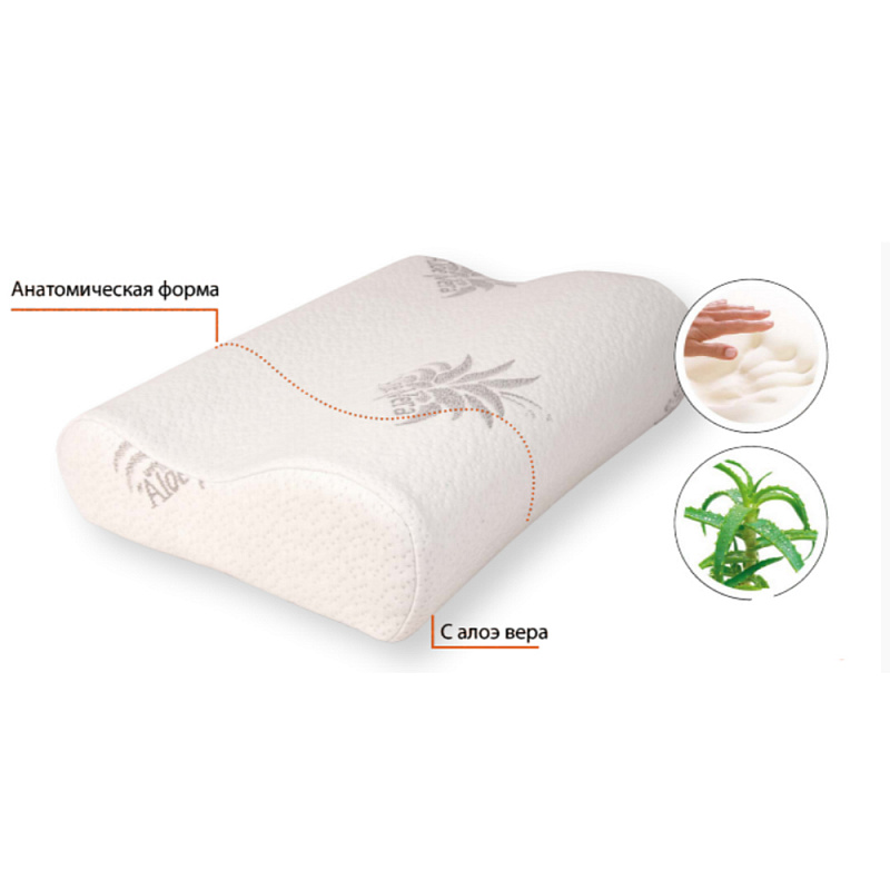 Ортопедическая подушка с эффектом памяти FOSTA F8030 - комфортный сон и поддержка для шеи и головы