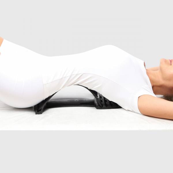Тренажер «Мостик» с массажными выступами и регулируемым изгибом для укрепления спины и формирования здоровой осанки